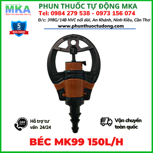 Béc tưới cây MK99 150L/h Mekongagri không bù áp