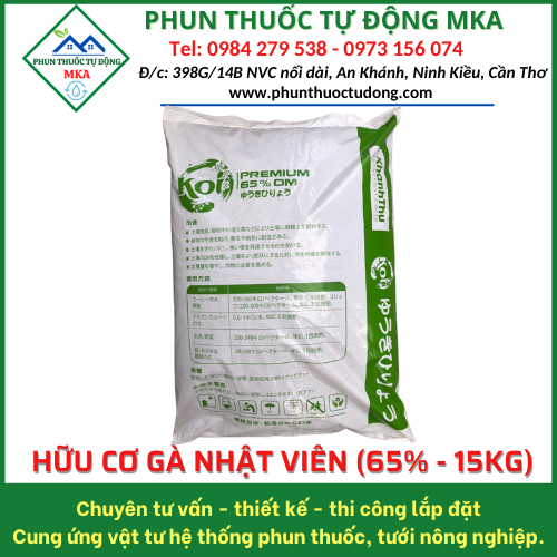 phân hữu cơ gà Nhật 65%