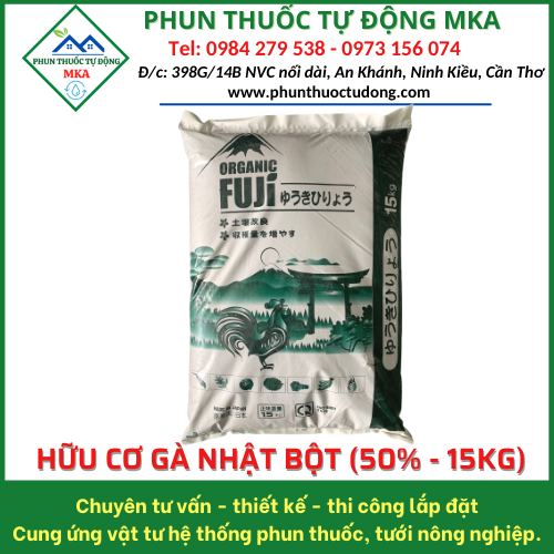 Phân Hữu Cơ Nhật 50% 15kg (dạng bột)