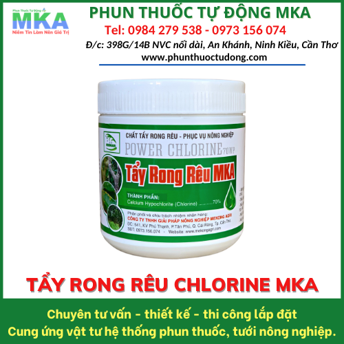 Tẩy rong rêu MKA chlorine 70%