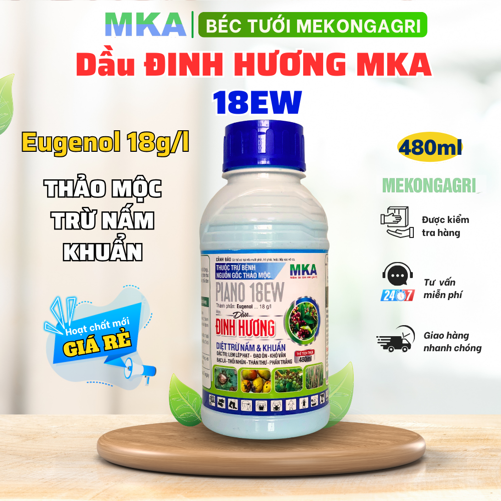 Dầu đinh hương MKA 18EW thảo mộc trừ nấm khuẩn