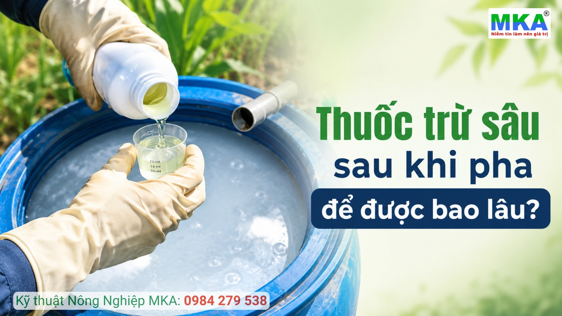 Thuốc sau khi pha để được bao lâu
